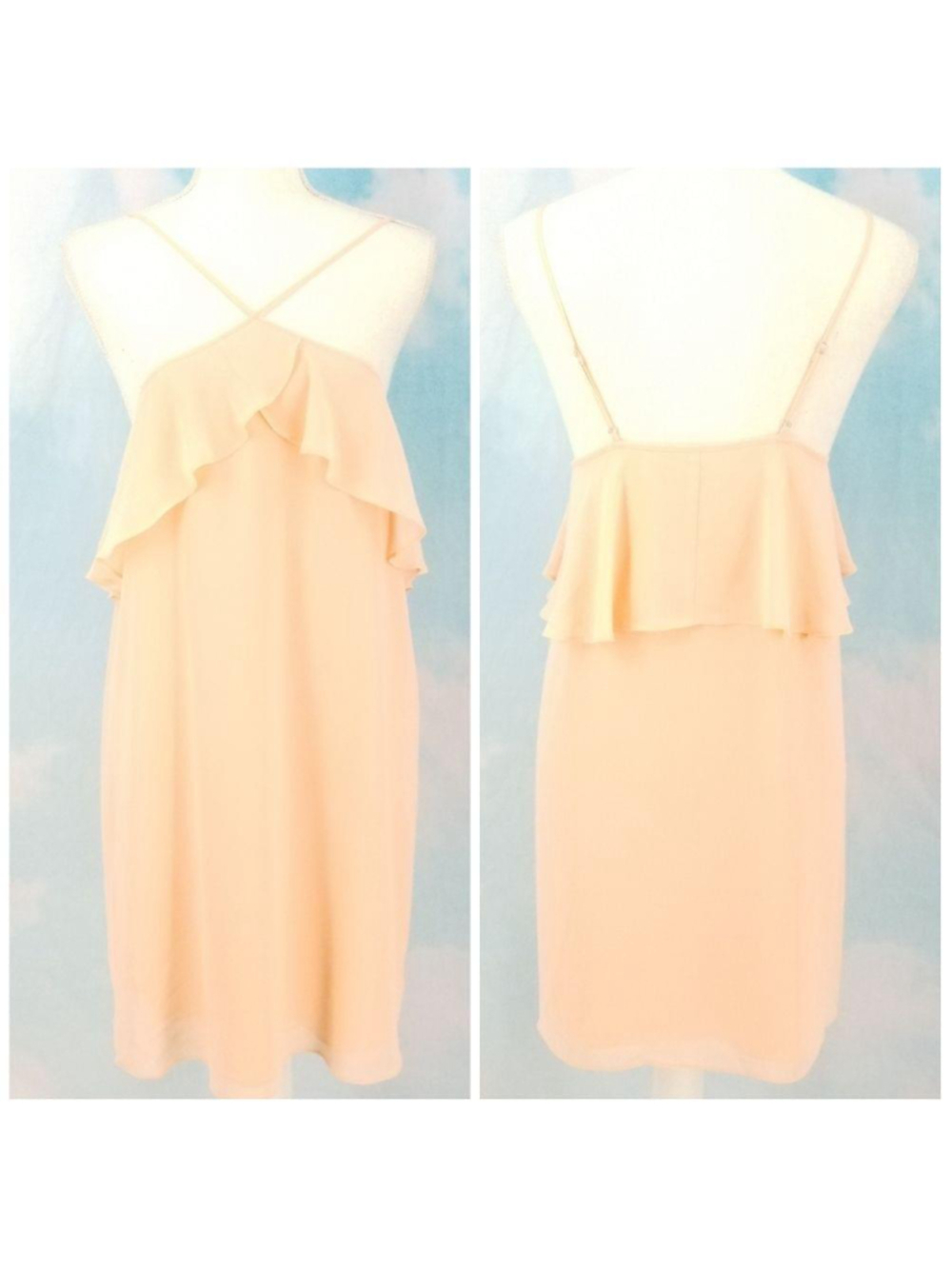 Haute Hippie Ashbury Ruffle Dress Medium NWT Magnolia Occasion Dress
